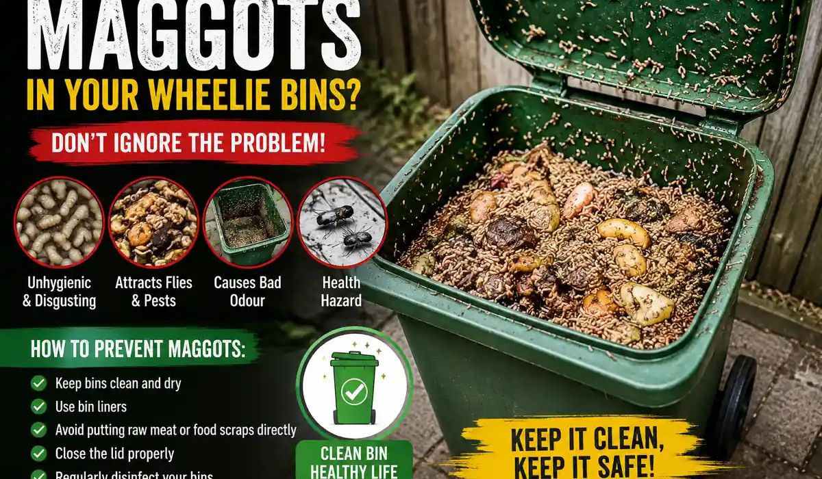 Maggots Wheelie Bins Hot Weather