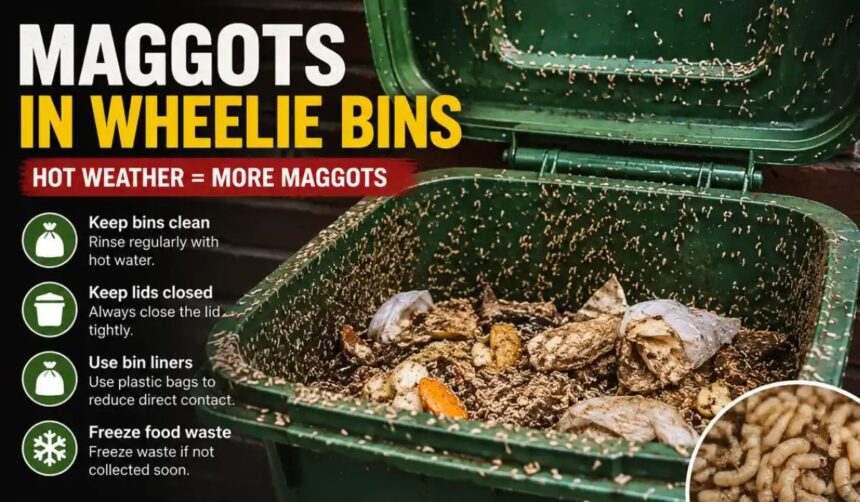 Maggots Wheelie Bins Hot Weather